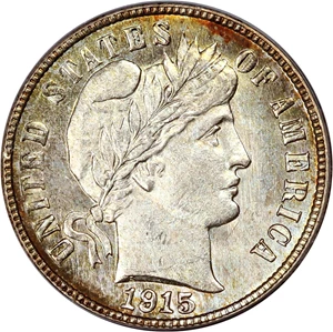 image for: 1915-S 10c PCGS/CAC MS65