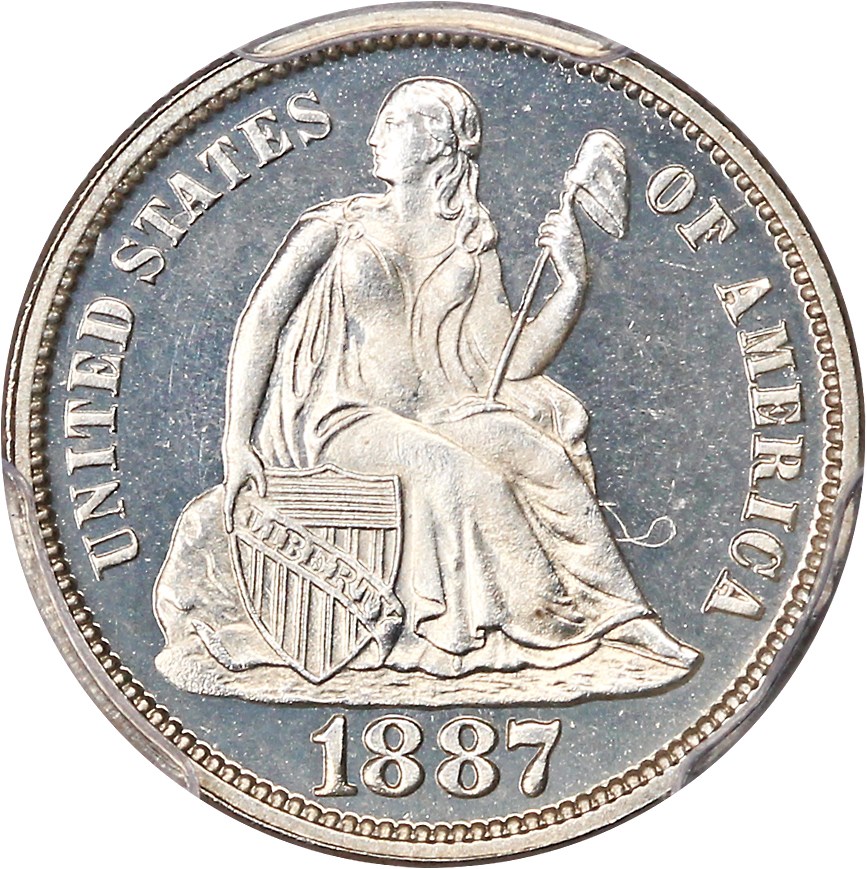 image for: 1887 10c PCGS Proof 65 CAM
