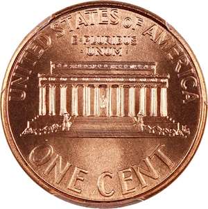 image for: 1997-D 1c PCGS MS68 RD