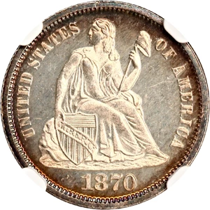 image for: 1870 10c NGC Proof 65 CAM