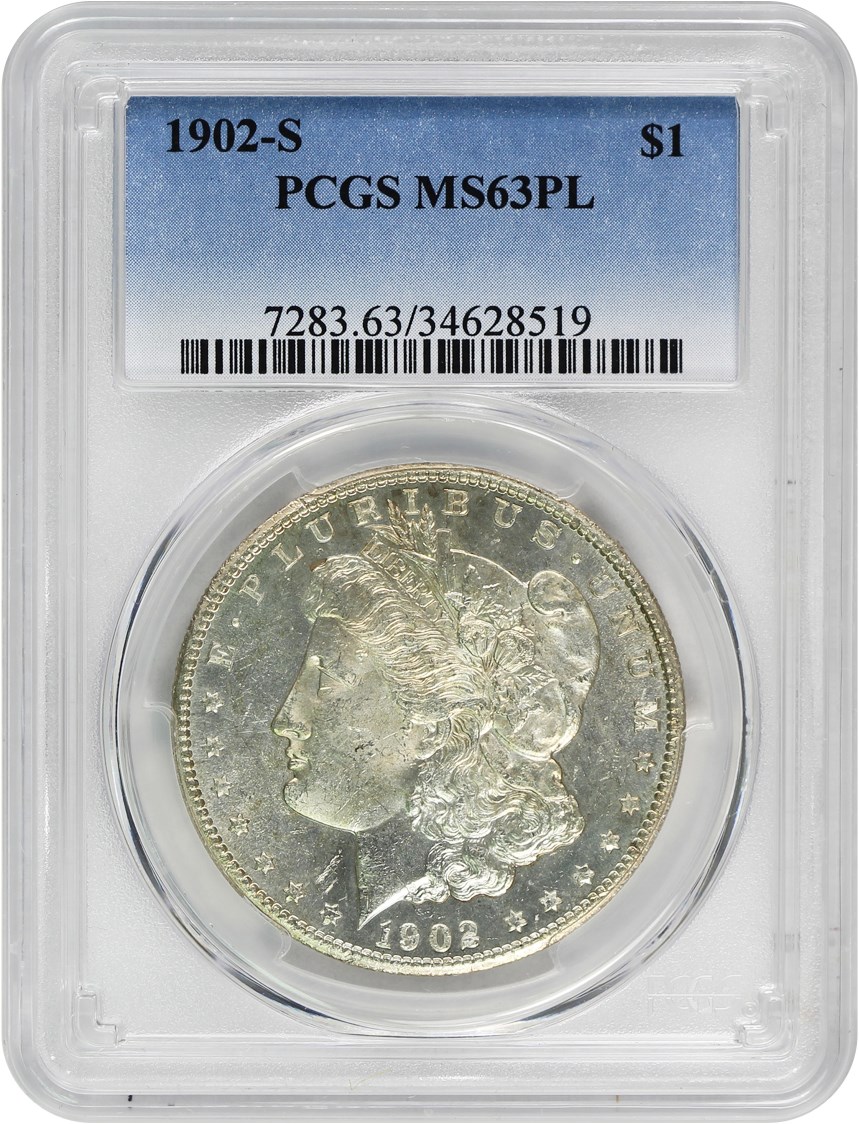 image for: 1902-S $1 PCGS MS63 PL