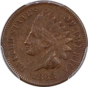 image for: 1868 1c PCGS VF Details (Env. Damage)