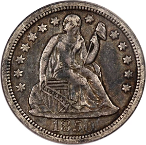 image for: 1850-O 10c PCGS/CAC XF40