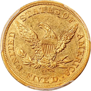 image for: 1856-C $5 PCGS AU58