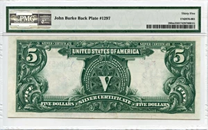 image for: FR. 280m 1899 Chief $5 PMG Very Fine 35 (John Burke Back Plate #1297)