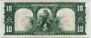 image for: FR. 122 1901 Bison $10 PMG Very Fine 35