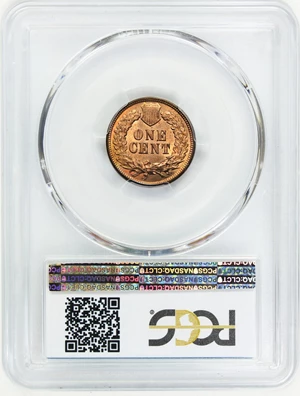 image for: 1872 1c PCGS/CAC MS65 RD (Eagle Eye Photo Seal)