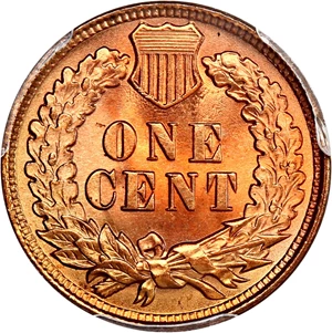 image for: 1909 Indian 1c PCGS MS67 RD