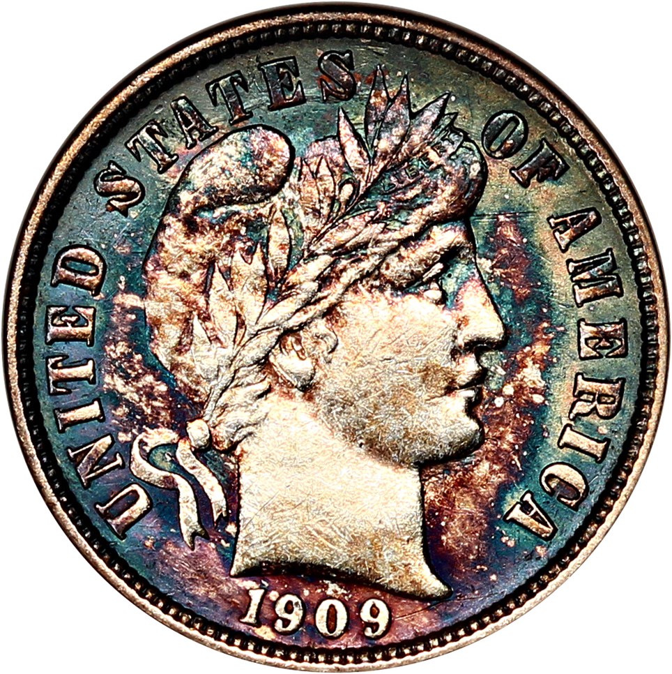 image for: 1909-O 10c ANACS AU50