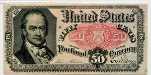 image for: FR. 1381 50-Cent PMG About Unc 53 (Pinhole)