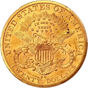 image for: 1885-CC $20 PCGS MS60