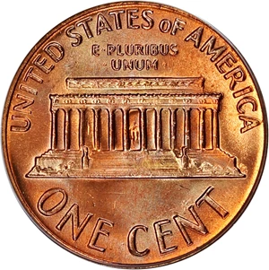 image for: 1970-S 1c PCGS MS66 RD (Large Date)