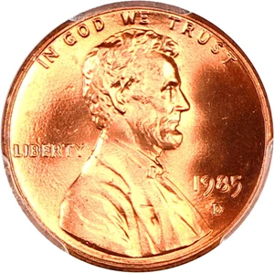 image for: 1985-D 1c PCGS MS68 RD
