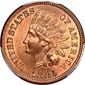image for: 1885 1c PCGS MS65 RB
