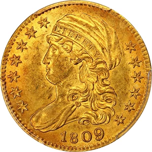 image for: 1809/8 $5 PCGS MS61