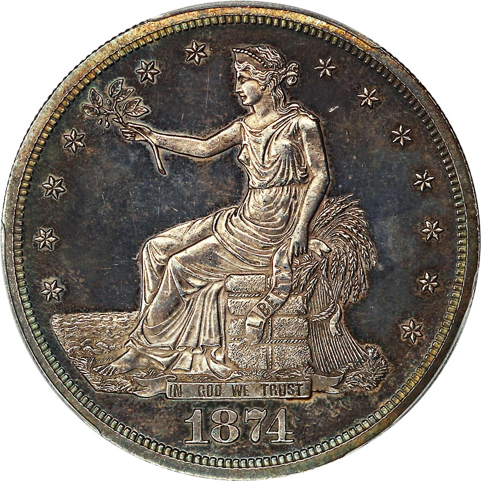 image for: 1874 Trade$ PCGS Proof 63 CAM