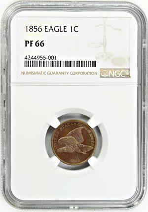 image for: 1856 Flying Eagle 1c NGC Proof 66 (Snow-5)