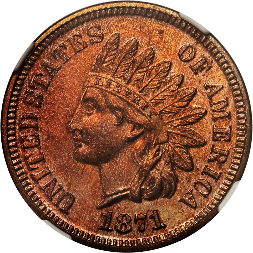image for: 1871 1c NGC Proof 65 RB