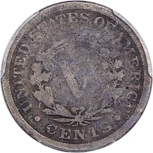 image for: 1885 5c PCGS G Details (Env. Damage)