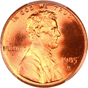 image for: 1985-D 1c PCGS MS68 RD