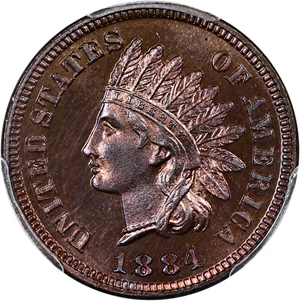 image for: 1884 1c PCGS/CAC Proof 66+ RB