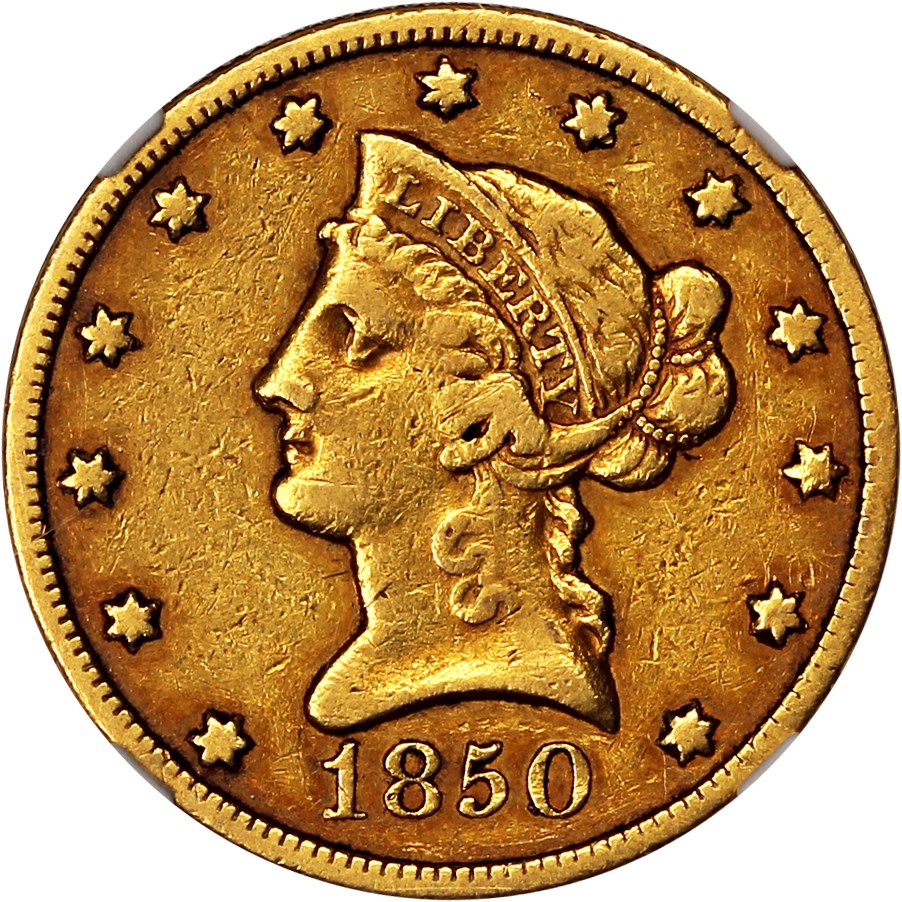 image for: 1850-O $10 NGC VF30