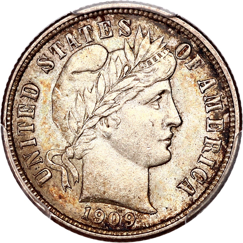 image for: 1909-O 10c PCGS MS64 ex: D.L. Hansen