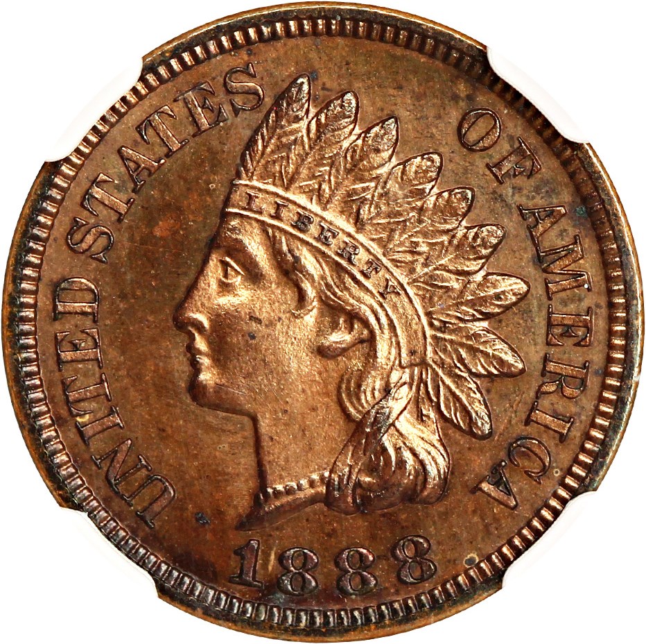 image for: 1888 1c NGC Proof 63 BN