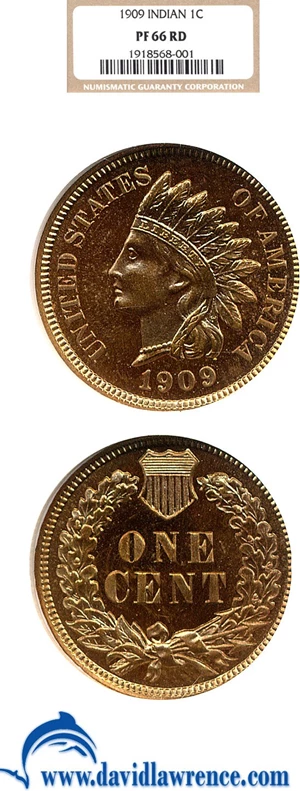 image for: 1909 1c Indian NGC Proof 66 RD