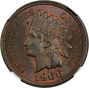 image for: 1900 1c NGC MS63 BN