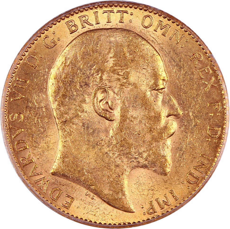 image for: Great Britain: 1910 Sovereign PCGS MS62