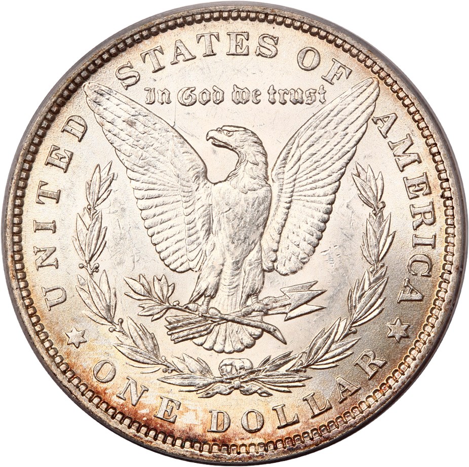 image for: Hot 50 VAM: 1880 $1 PCGS/CAC AU58 (VAM-39A, Partial E Rev)