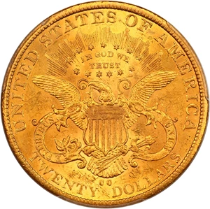image for: 1885-CC $20 PCGS AU58