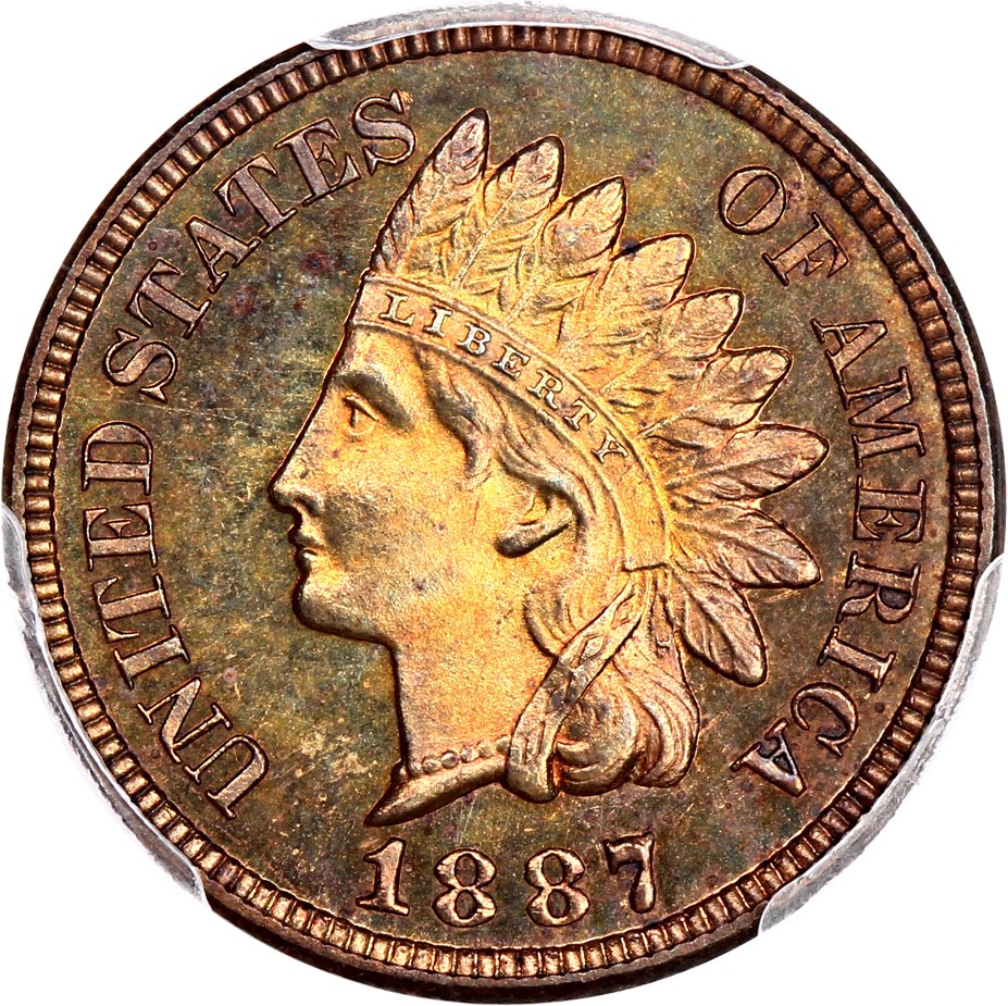 image for: 1887 1c PCGS/CAC Proof 64 RB