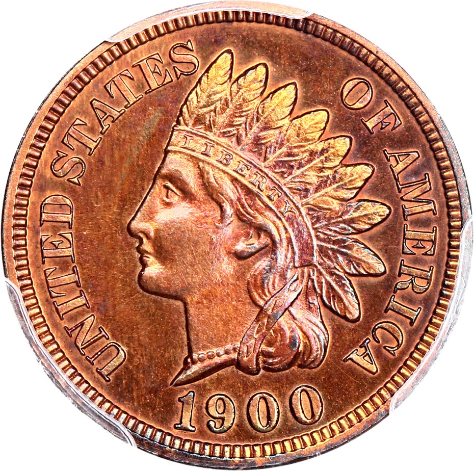 image for: 1900 1c PCGS/CAC Proof 64 RB