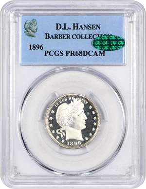 image for: 1896 25c PCGS/CAC Proof 68 DCAM
