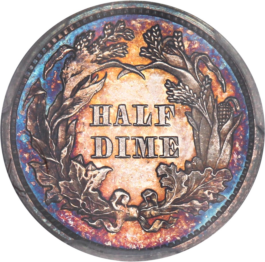 image for: 1868 H10C PCGS/CAC Proof 64 CAM