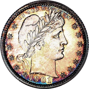 image for: 1901 25c PCGS Proof 63