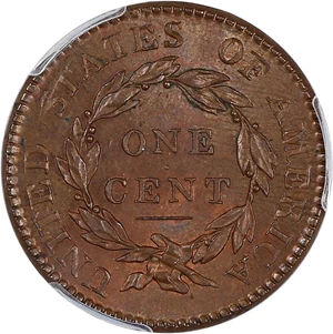 image for: 1818 1c PCGS/CAC MS65 BN