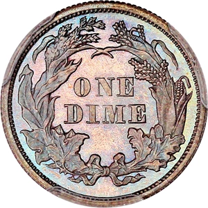image for: 1872 10c PCGS Proof 66 ex: D.L. Hansen