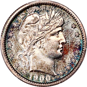 image for: 1900 25c PCGS Proof 63 ex: D.L. Hansen