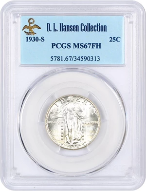 image for: 1930-S 25c PCGS MS67 FH