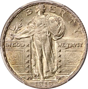 image for: 1919-S 25c PCGS MS63 FH