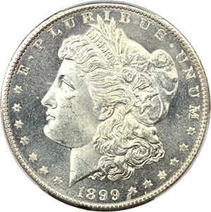 image for: 1899-O $1 PCGS/CAC MS65+ PL ex: D.L. Hansen