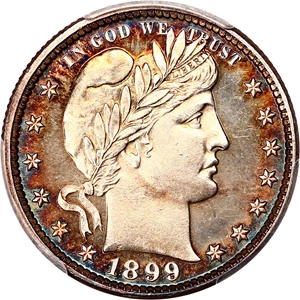 image for: 1899 25c PCGS Proof 63 ex: D.L. Hansen