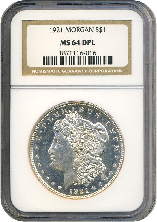 image for: 1921 $1 Morgan NGC MS64  DPL