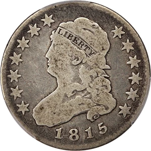 image for: 1815 25c PCGS/CAC VG-08