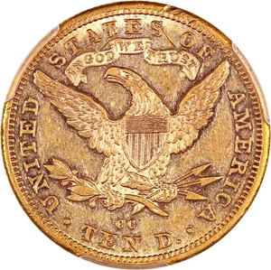 image for: 1882-CC $10 PCGS XF45