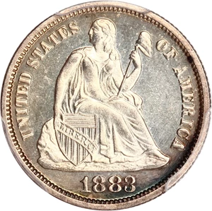 image for: 1883 10c PCGS/CAC Proof 64 CAM