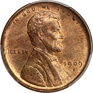 image for: 1909-S/Horiz S Lincoln 1c PCGS/CAC MS64 RB